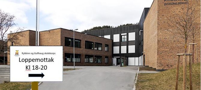 Loppemottak på Rykkinn skole